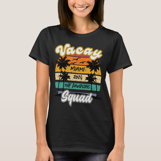 Personalized Family Vacation T-Shirt (Front)