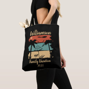 Personalized family vacation T-Shirt Tote Bag