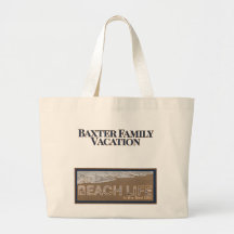 Personalized Family Vacation Tote | Custom Beach