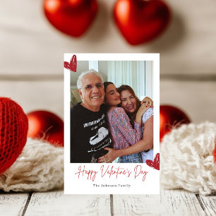 Personalized Family Valentine Photo Card