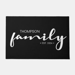 Personalized Family with Established Doormat