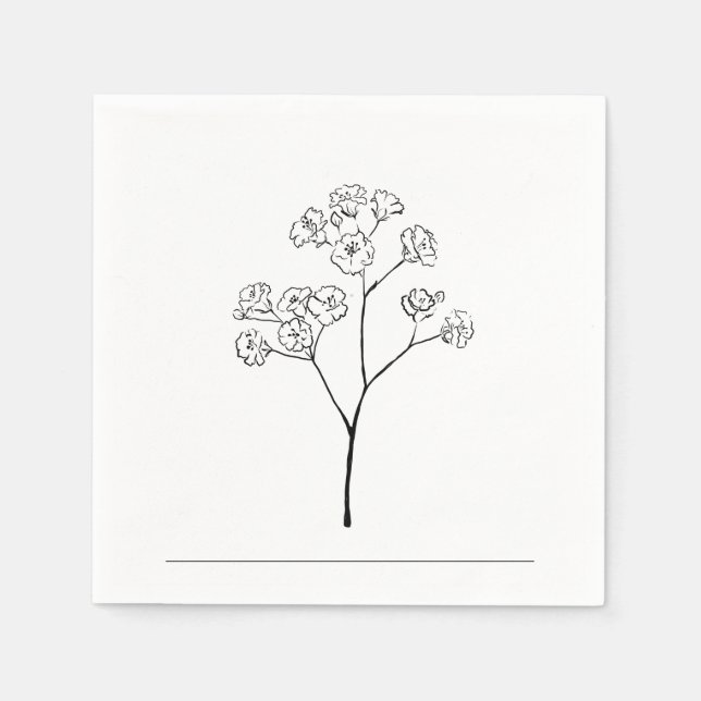 Personalized Fancy Party Napkin (Front)