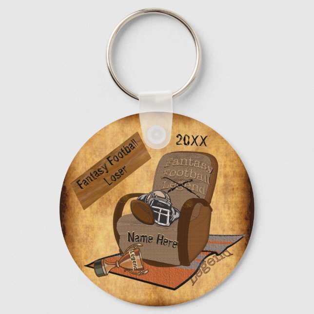 Personalized, Fantasy Football Loser Gifts, Cheap Keychain (Front)