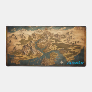 Personalized Fantasy Map Desk Mat