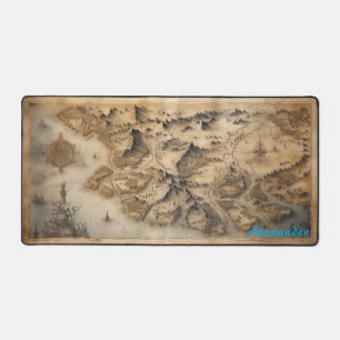 Personalized Fantasy Map Desk Mat