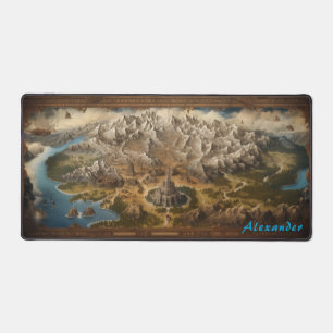Personalized Fantasy Map Desk Mat