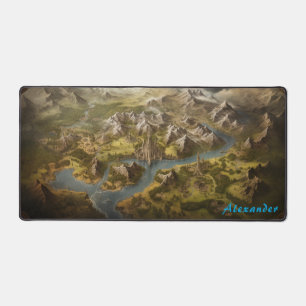 Personalized Fantasy Map Desk Mat