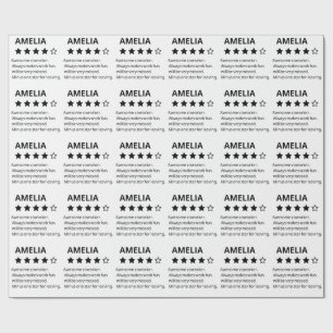 Personalized Farewell Gift – Funny 4-Star Coworker Wrapping Paper