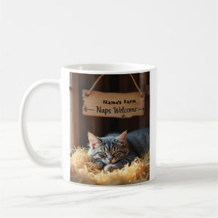 Personalized Farm Cat Ceramic Mug