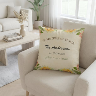 Personalized Farmhouse Cushion Custom Family Name