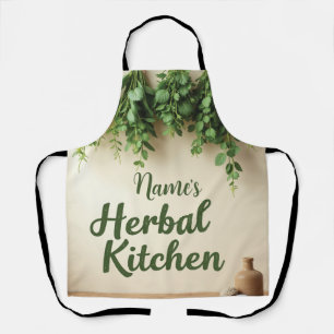 Personalized Farmhouse Herbal Kitchen Apron