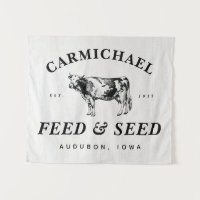 Personalized Farmhouse Style Feed & Seed Banner