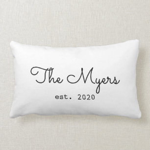 Personalized Farmhouse Style Last Name Pillow
