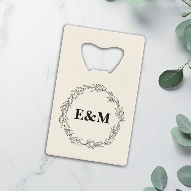 Personalized Farmhouse Wedding Favour Credit Card Bottle Opener (Creator Uploaded)