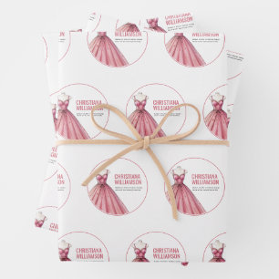 Personalized Fashion Designer Stylist Graduate Wrapping Paper Sheet