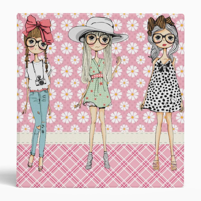 Personalized Fashion Models Custom Photo Binder (Front)