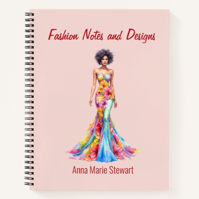 Personalized Fashion Sketch Book (Front)