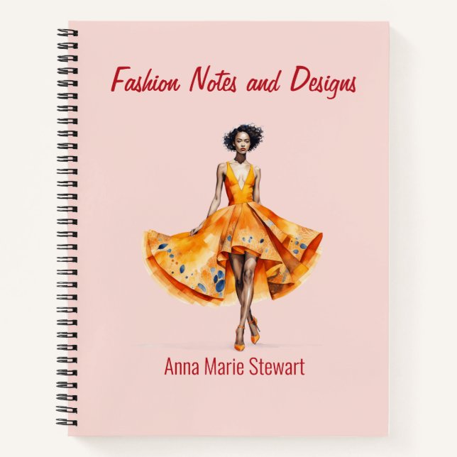 Personalized Fashion Sketch Book (Front)