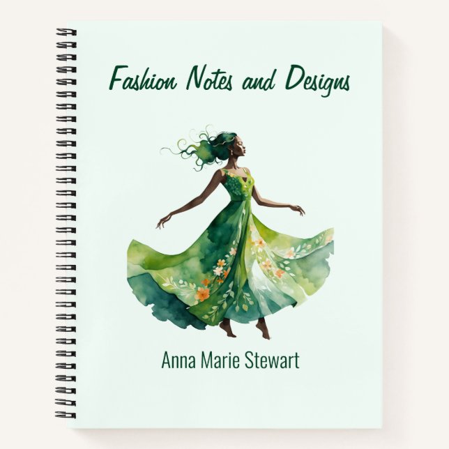 Personalized Fashion Sketch Book (Front)