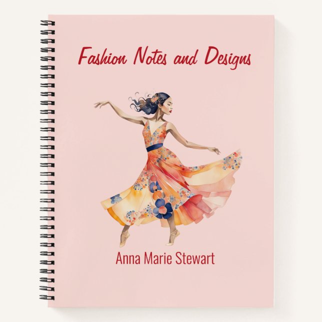 Personalized Fashion Sketch Book (Front)