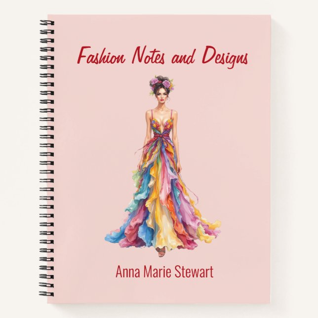 Personalized Fashion Sketch Book (Front)