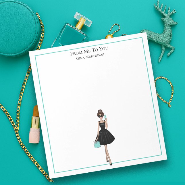 Personalized Fashionista Girly Stationery Notepad (Creator Uploaded)