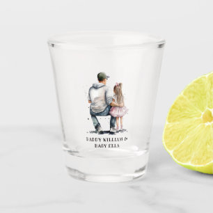 Personalized Father and Daughter (3) Shot Glass