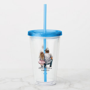 Personalized Father and Daughter (4) Acrylic Tumbler