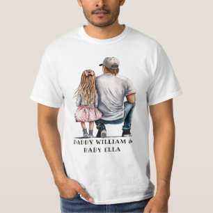 Personalized Father and Daughter (4) T-Shirt