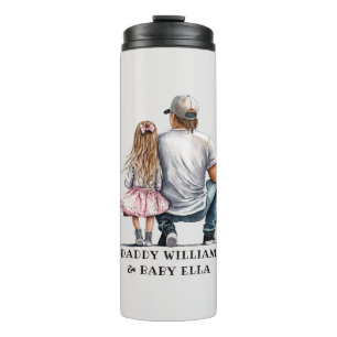 Personalized Father and Daughter (4) Thermal Tumbler
