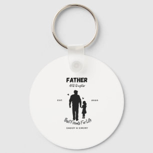 Personalized Father and Daughter Best Friends For Keychain