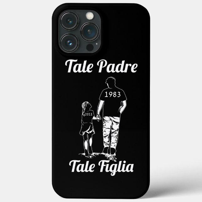 Personalized Father And Daughter Name Fathers Day Case-Mate iPhone Case (Back)