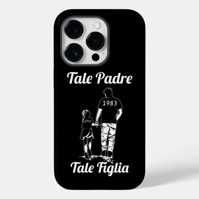 Personalized Father And Daughter Name Fathers Day Case-Mate iPhone Case (Back)