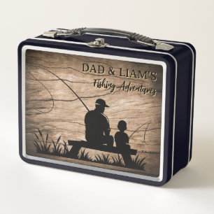 Personalized Father and Son Fishing Memory Box