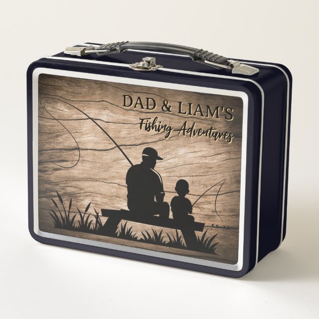 Personalized Father and Son Fishing Memory Box (Front)