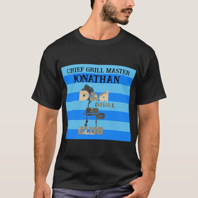 Personalized Father Barbeque Grill  T-Shirt (Front)