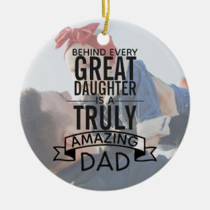 Personalized Father Daughter Photo Ornament
