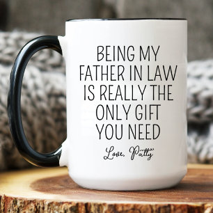 Personalized Father In Law Birthday Gift Mug