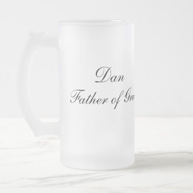 Personalized Father of Groom Mug (Left)