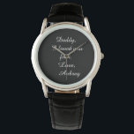 Personalized "Father of the Bride" Leather Watch<br><div class="desc">Personalized "Father of the Bride" Leather Watch makes a wonderful gift!</div>