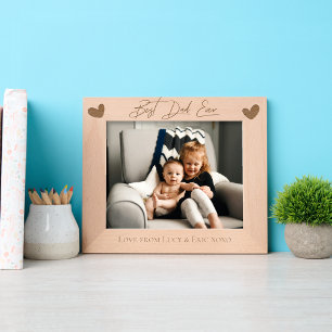 Personalized father’s Day Custom Gift for dad Etched Frames