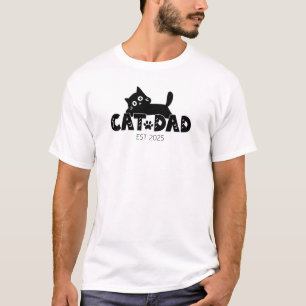 Personalized Father’s Day Gift for Cat Lovers T-Shirt