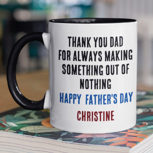 Personalized Father’s Day Mug with Custom Message