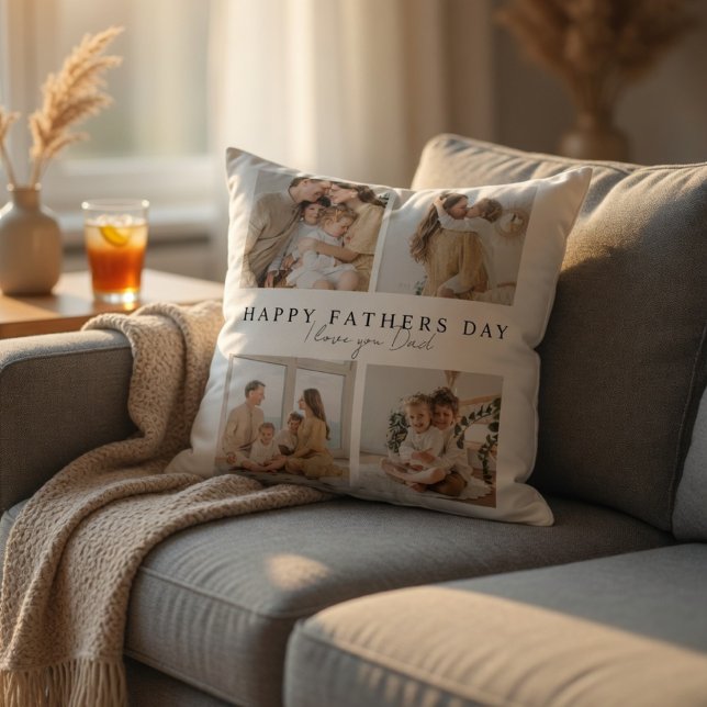 Personalized Father’s Day Photo | Custom Day Throw Pillow (Creator Uploaded)