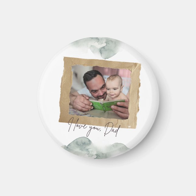 Personalized Father’s Day Photo Magnet (Front)
