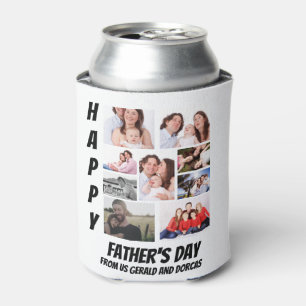 Personalized Father's Day 9 Photo Collage Can Cooler