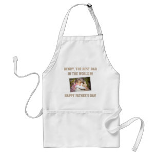 Personalized Fathers Day Aprons ADD YOUR PHOTO