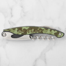 Personalized Father's day Camouflage Corkscrew