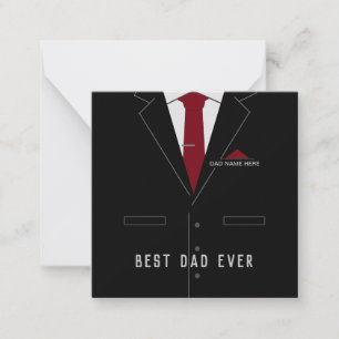 Personalized Fathers Day Card - Best DAD Ever
