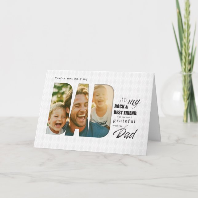 Personalized Father's Day Card with Custom Photos (Front)